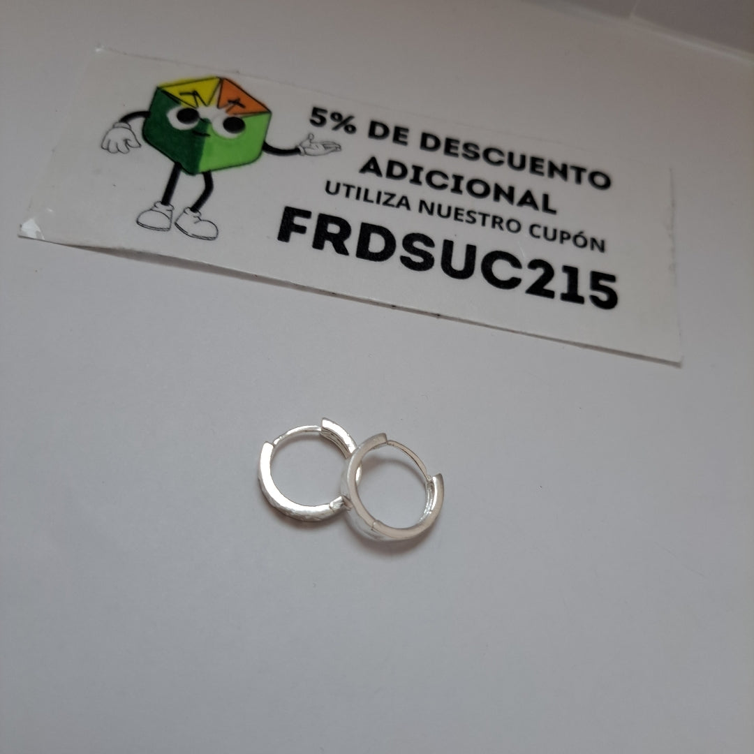 ARRACADAS LABRADAS PLATA .925 3.4 GR (NUEVO)