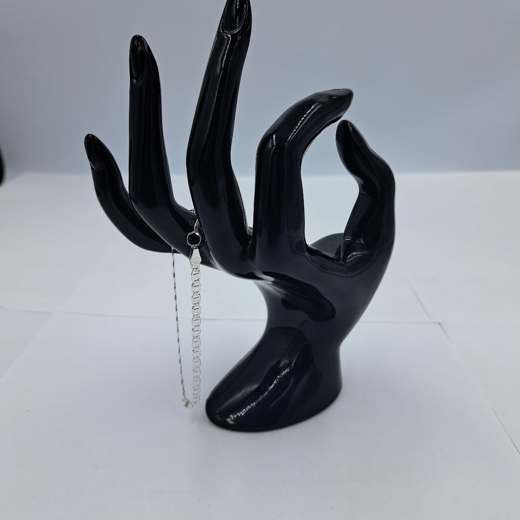 PULSERA TEJIDO GUCHI PLATA .925 18 CM 3.3 GR (NUEVO)