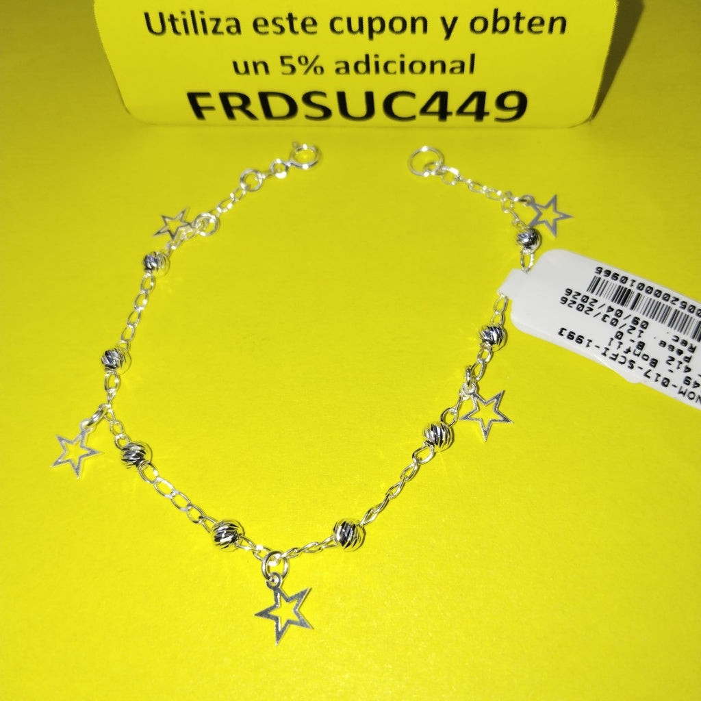 PULSERA TEJIDO ESPECIAL PLATA .925 18 CM 2.7 GR (NUEVO)