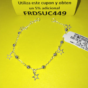 PULSERA TEJIDO ESPECIAL PLATA .925 18 CM 2.7 GR (NUEVO)
