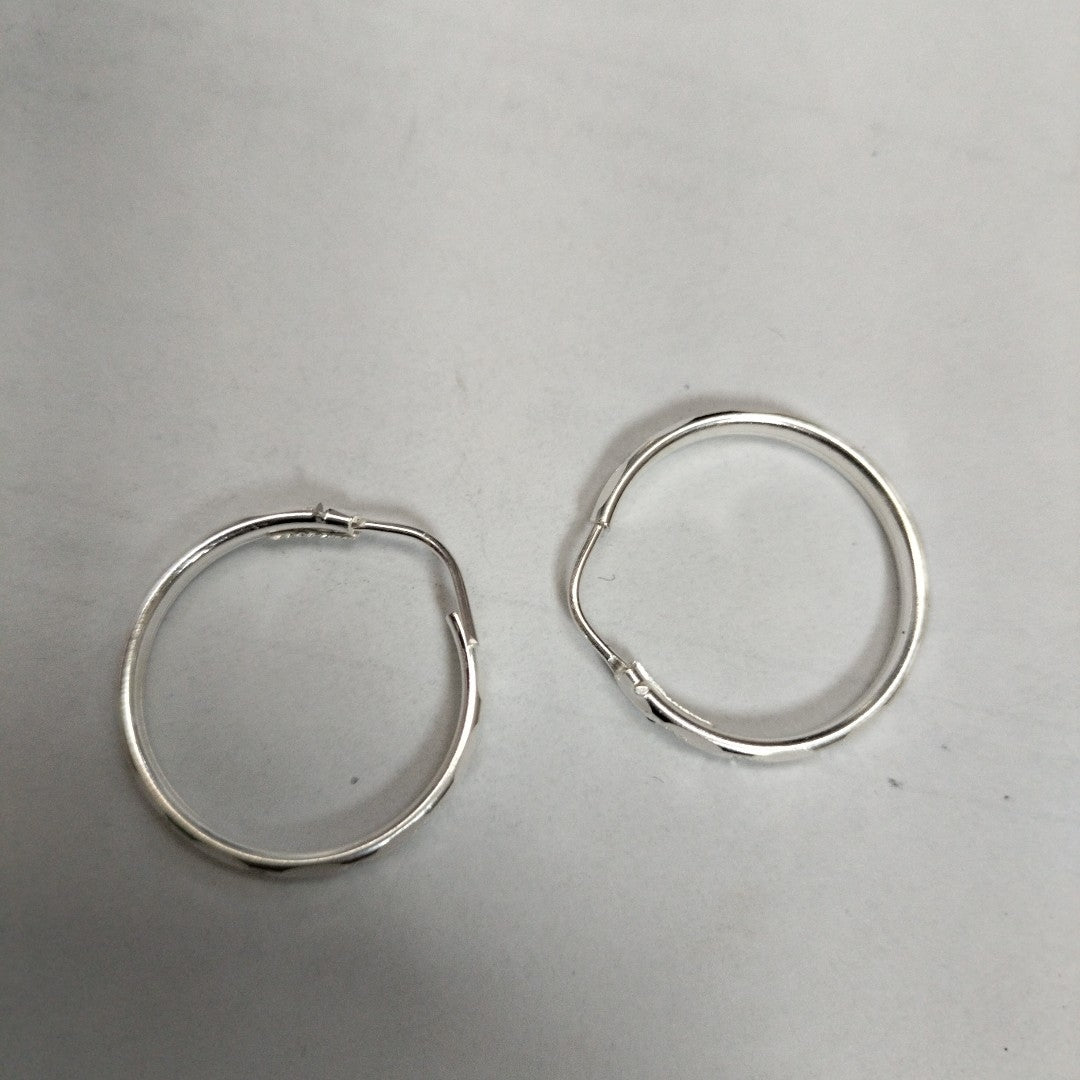 PAR ARRACADAS FACETADA PLATA .925 2.1 GR (NUEVO)