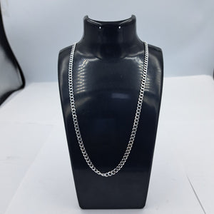 CADENA TEJIDO BARBADO PLATA .925 55 CM 12.4 GR (NUEVO)