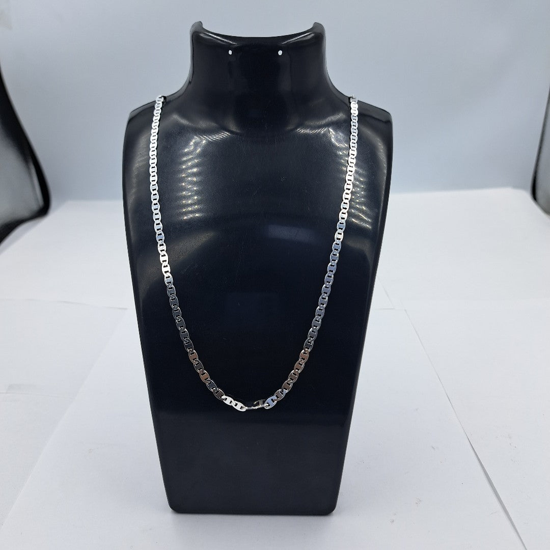 CADENA TEJIDO GUCHI PLATA .925 60 CM 9.7 GR (NUEVO)