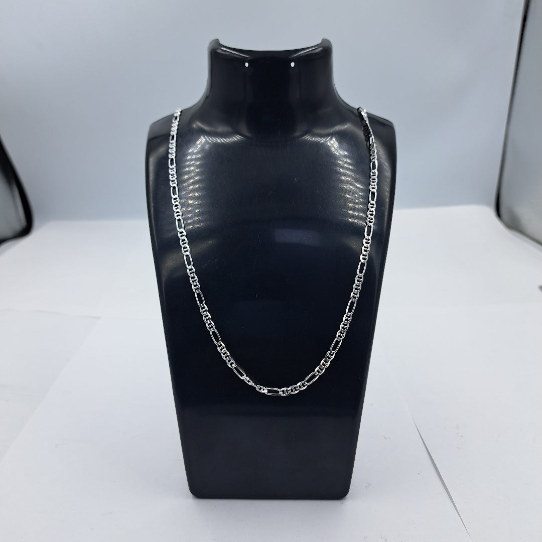 CADENA TEJIDO MARINERO PLATA .925 55 CM 8.1 GR (NUEVO)