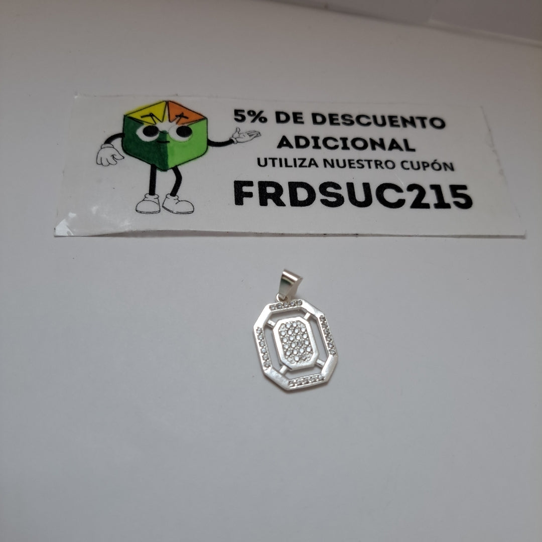 DIJE C/CIRCONIAS PLATA .925 3.5 GR (NUEVO)