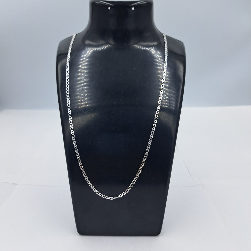 CADENA TEJIDO GUCHI PLATA .925 55 CM 3.7 GR (NUEVO)