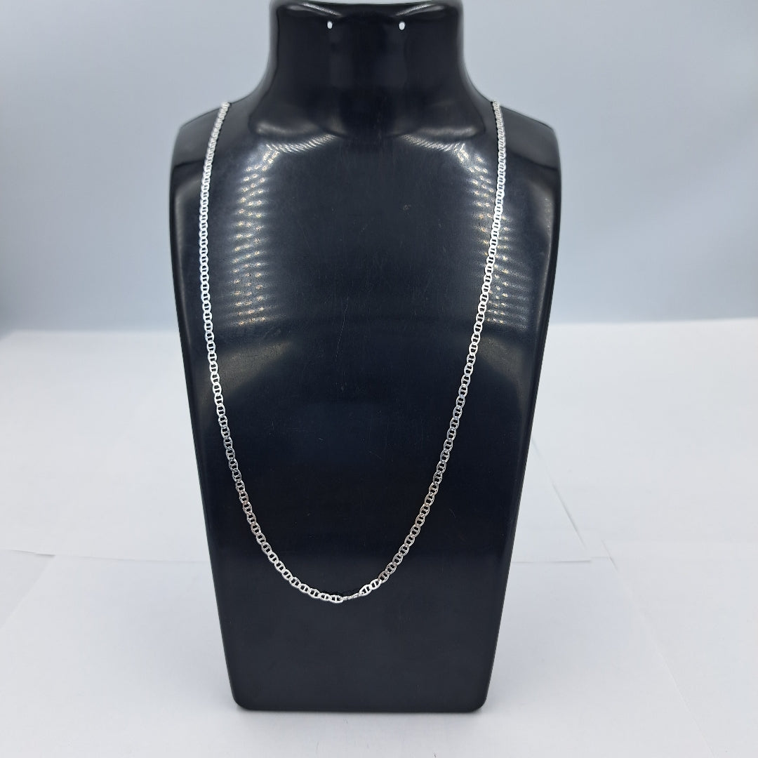 CADENA TEJIDO GUCHI PLATA .925 55 CM 3.7 GR (NUEVO)