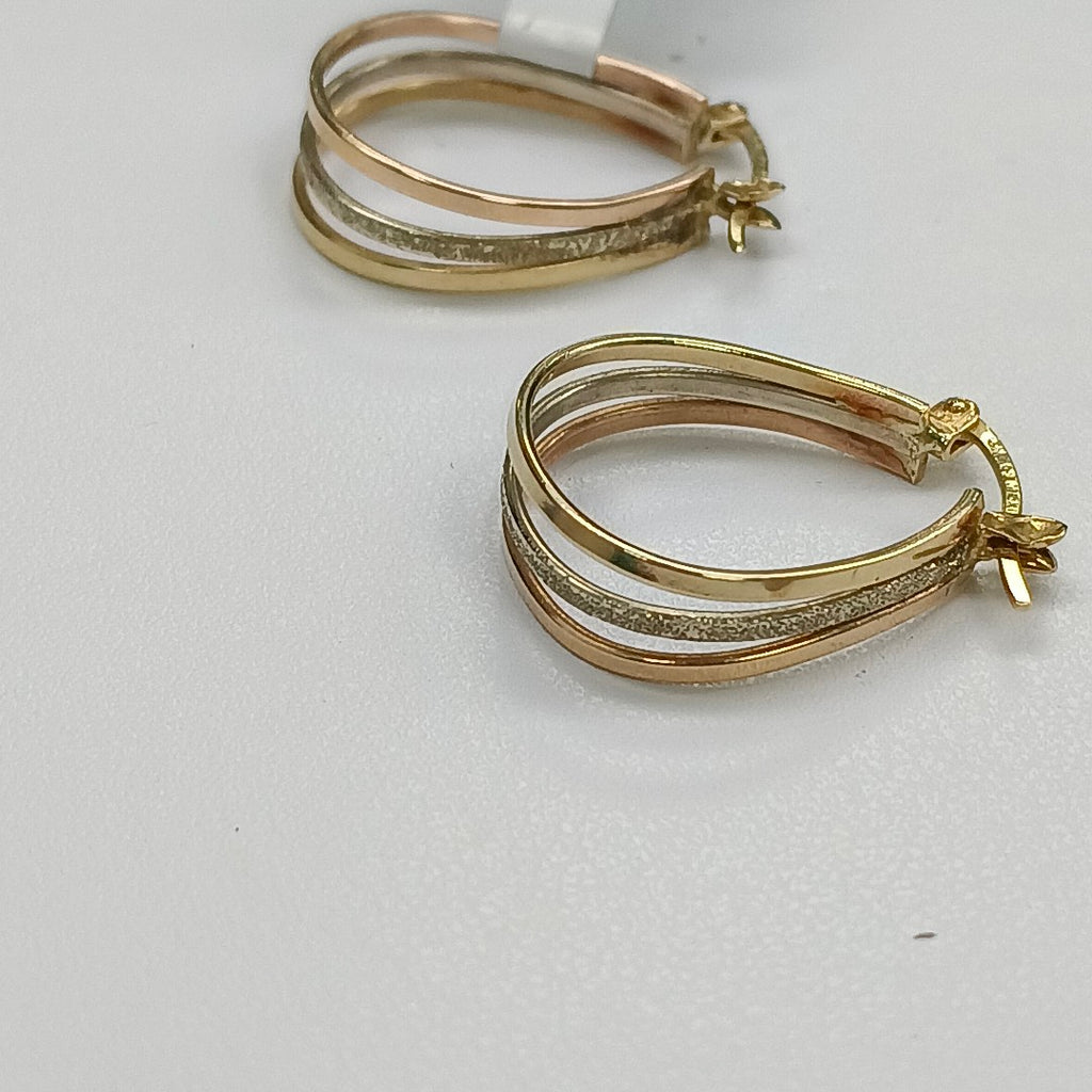 ARRACADAS PAR ORO 10 K 3.6 GRMS (SEMINUEVO)