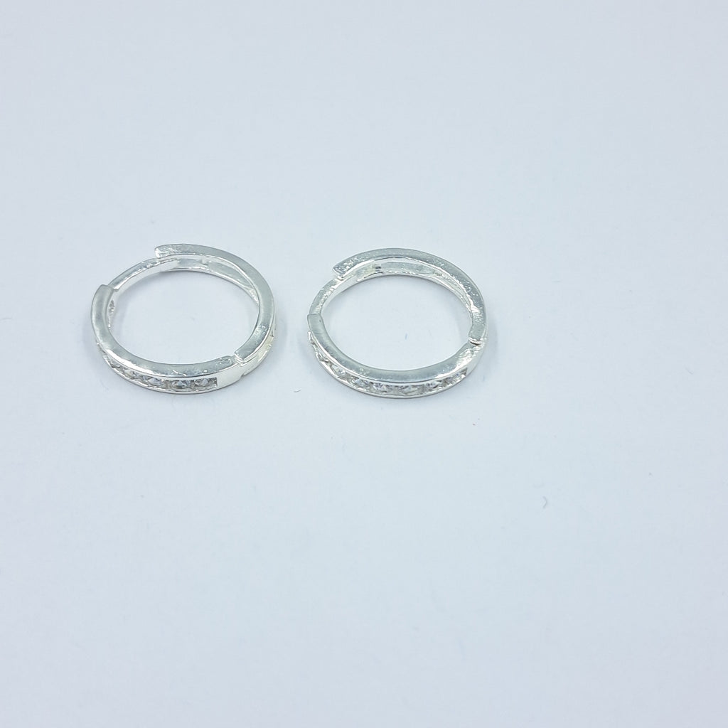 ARRACADAS C/CIRCONIAS PLATA .925 2.1 GR (NUEVO)