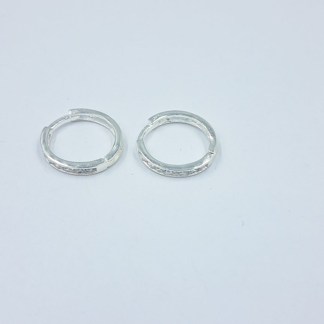 ARRACADAS C/CIRCONIAS PLATA .925 2.1 GR (NUEVO)