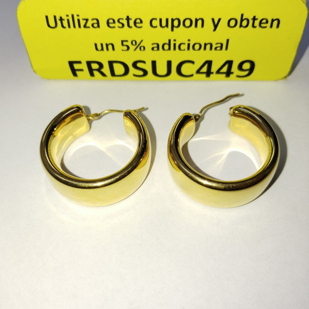 ARRACADAS PAR ORO 14 K 11,30 GRMS (SEMINUEVO)