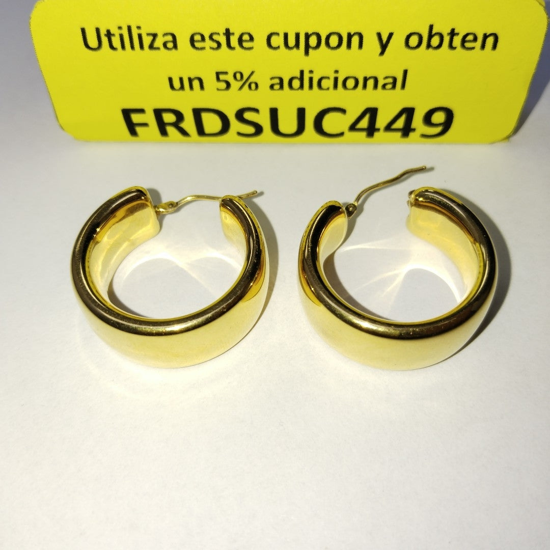 ARRACADAS PAR ORO 14 K 11,30 GRMS (SEMINUEVO)
