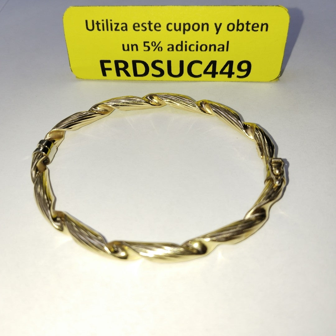 PULSERA RIGIDA ORO 14 K 9,50 GRMS (SEMINUEVO)