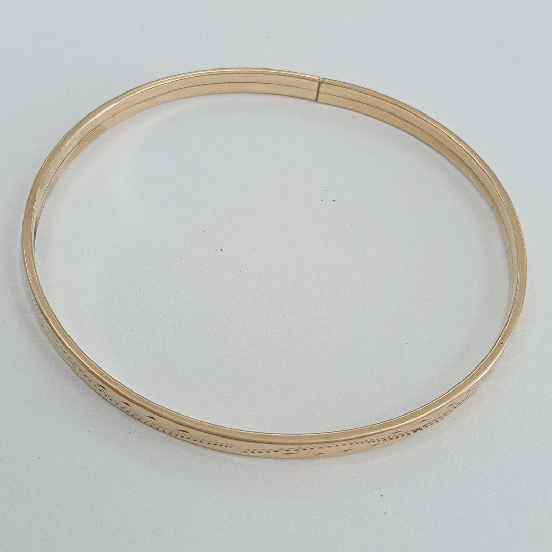 PULSERA RIGIDA ORO 10 K 5.9 GRMS (SEMINUEVO)