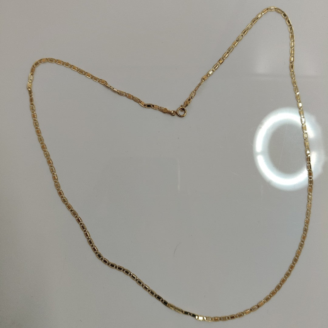 CADENA ORO COMBINADO 14 K 4.5 GRMS (SEMINUEVO)