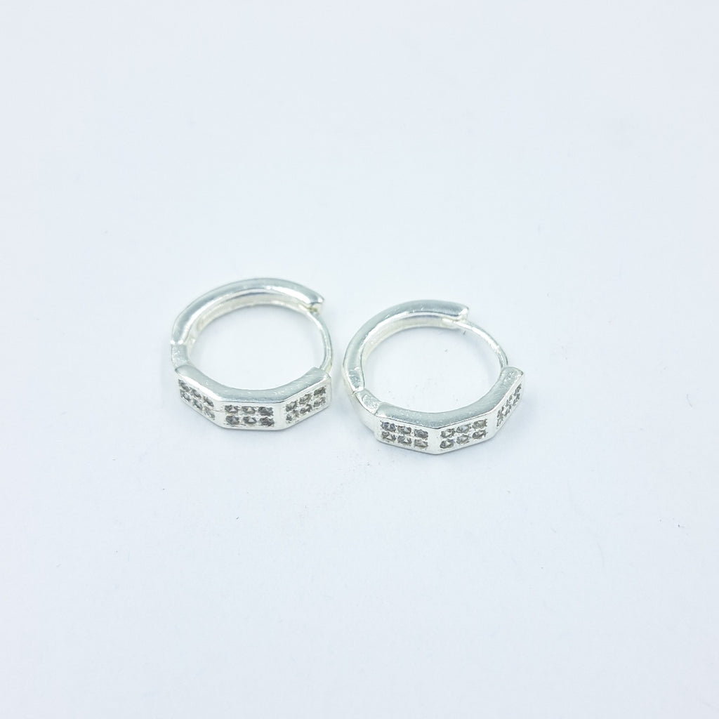 ARRACADAS C/CIRCONIAS PLATA .925 2.6 GR (NUEVO)