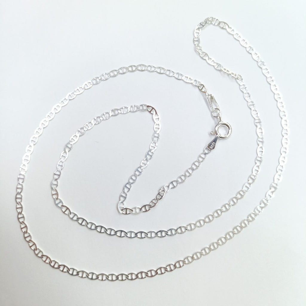 CADENA TEJIDO GUCHI PLATA .925 55 CM 3.3 GR (NUEVO)