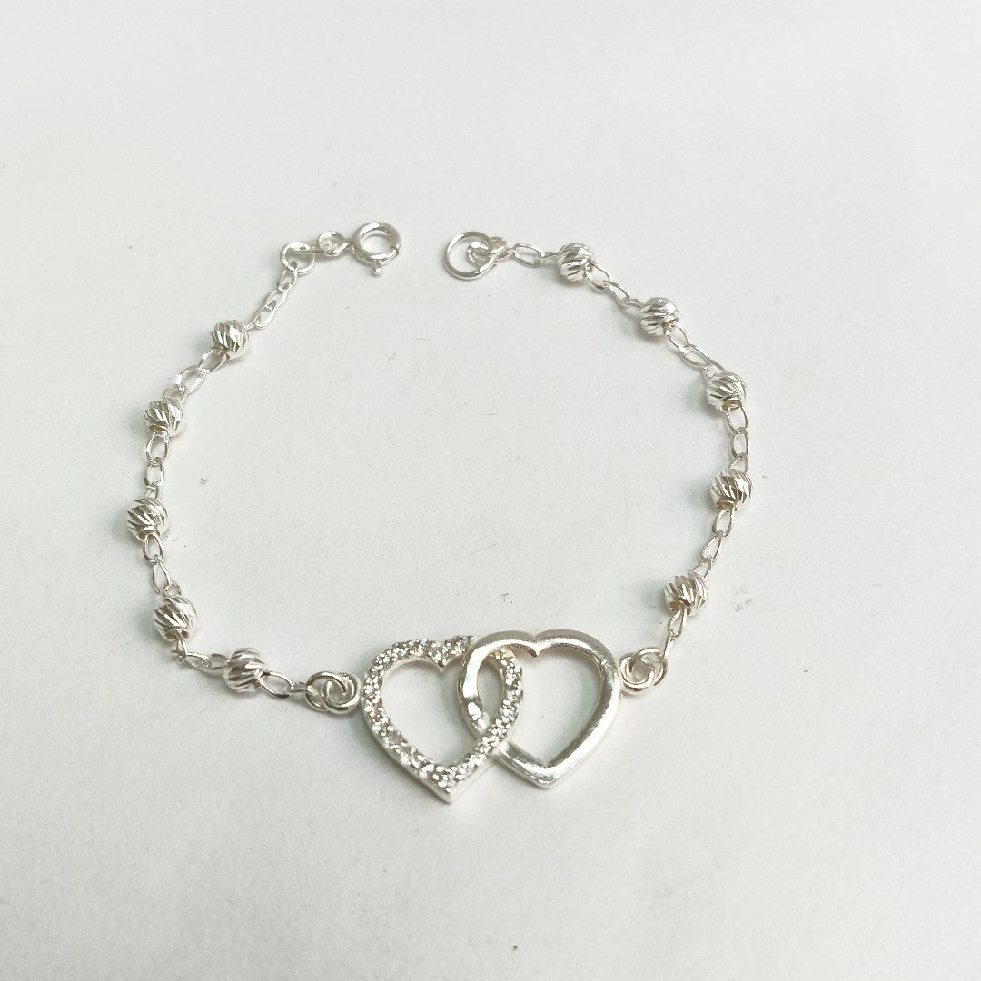 PULSERA TEJIDO TEJIDO ESPECIAL PLATA .925 18 CM 4.1 GR (NUEVO)