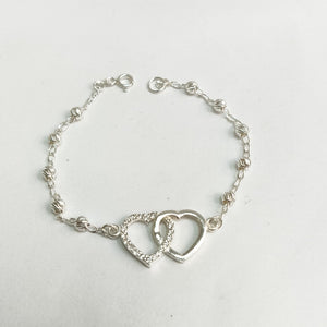 PULSERA TEJIDO TEJIDO ESPECIAL PLATA .925 18 CM 4.1 GR (NUEVO)