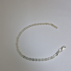 PULSERA TEJIDO GUCHI PLATA .925 18 CM 2.8 GR (NUEVO)