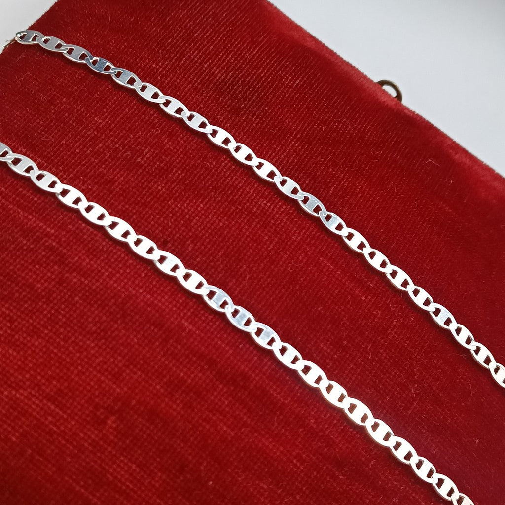 CADENA TEJIDO GUCHI PLATA .925 60 CM 9 GR (NUEVO)