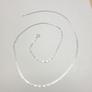 CADENA TEJIDO GUCHI PLATA .925 60 CM 3.7 GR (NUEVO)