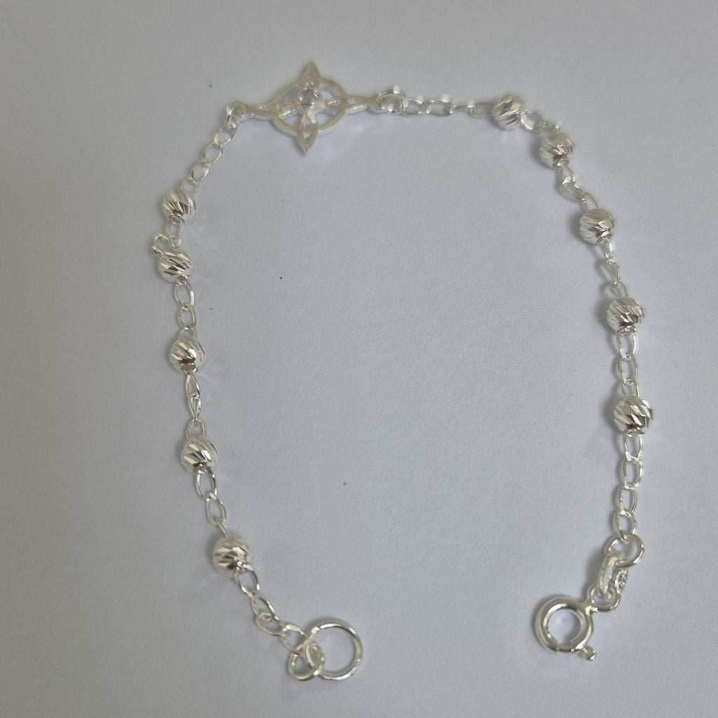 PULSERA TEJIDO ESPECIAL PLATA .925 18 CM 2.9 GR (NUEVO)