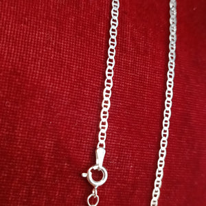 CADENA TEJIDO GUCHI PLATA .925 60 CM 4 GR (NUEVO)