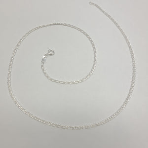 CADENA TEJIDO ESLABONES PLATA .925 50 CM 3.6 GR (NUEVO)