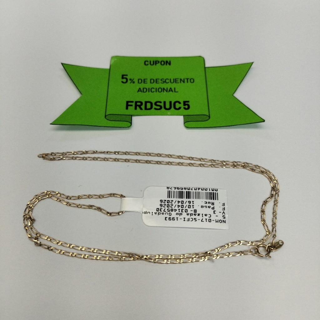 CADENA ORO 14 K 1.9 GRMS (SEMINUEVO)