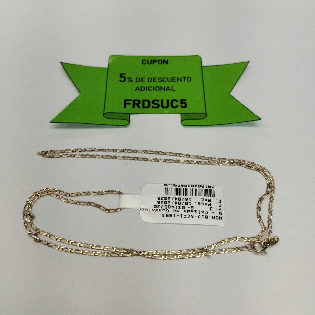 CADENA ORO 14 K 1.9 GRMS (SEMINUEVO)