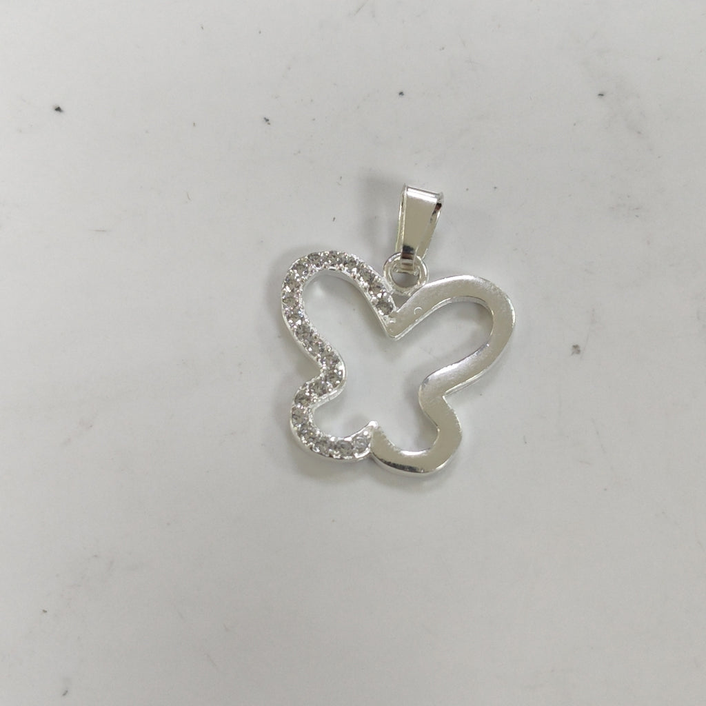 DIJE MARIPOSA C/CIRCONIAS PLATA .925 2.2 GR (NUEVO)