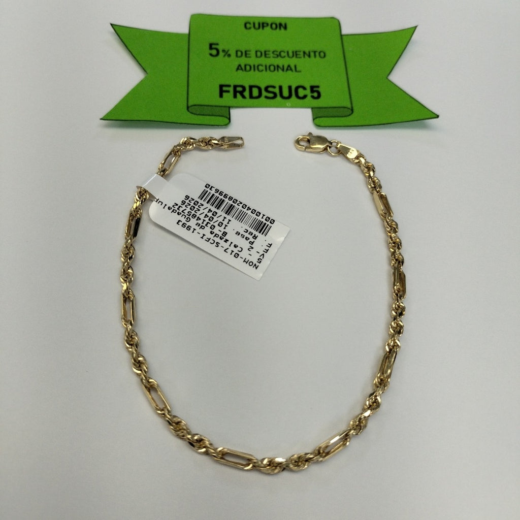PULSERA ORO 14 K 3.4 GRMS (SEMINUEVO)
