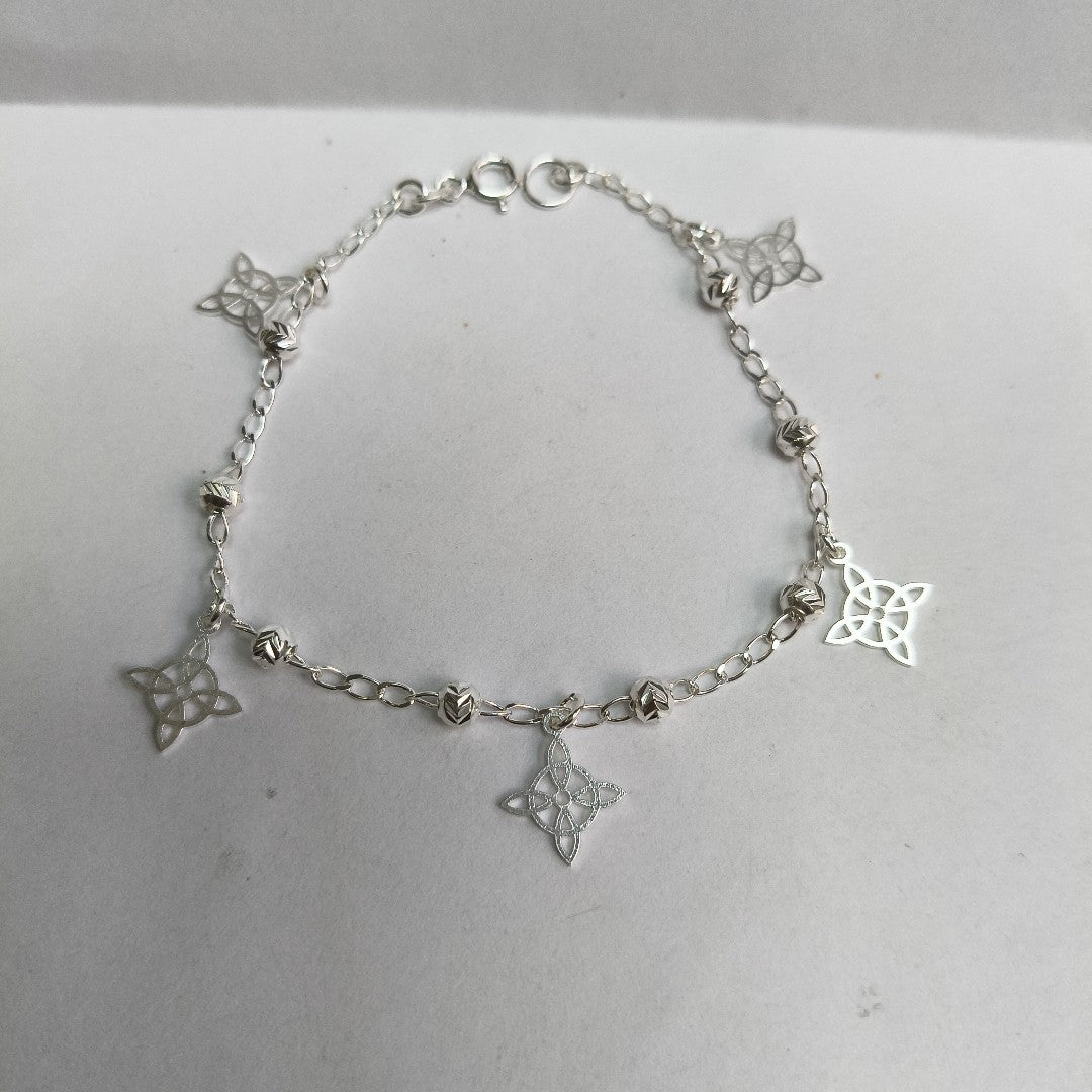 PULSERA TEJIDO ESPECIAL PLATA .925 18 CM 3.1 GR (NUEVO)