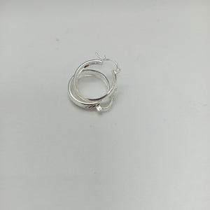 PAR ARRACADAS FACETADAS PLATA .925 2.3 GR (NUEVO)