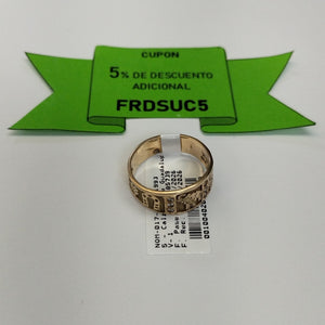 ANILLO ORO 14 K 5.5 GRMS (SEMINUEVO)