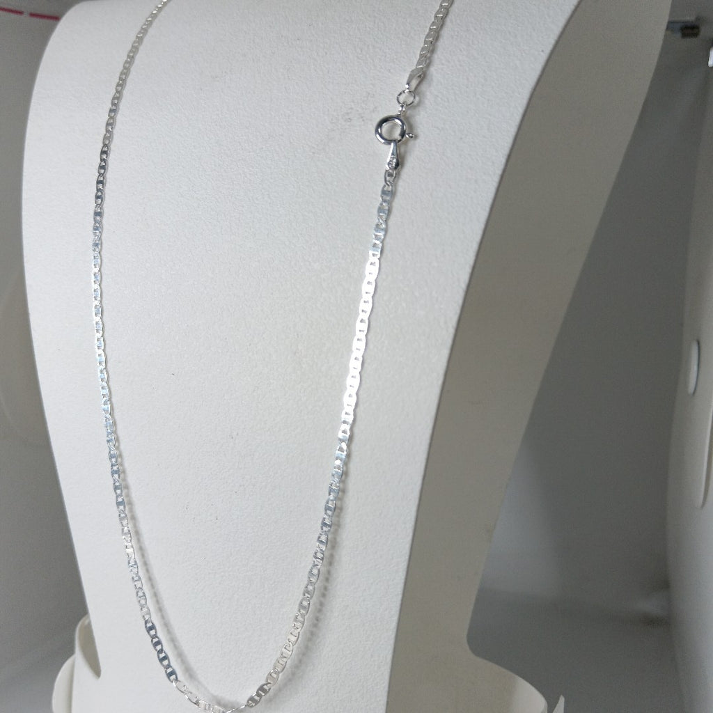 CADENA TEJIDO ESPEJO PLATA .925 60 CM 4.2 GR (NUEVO)