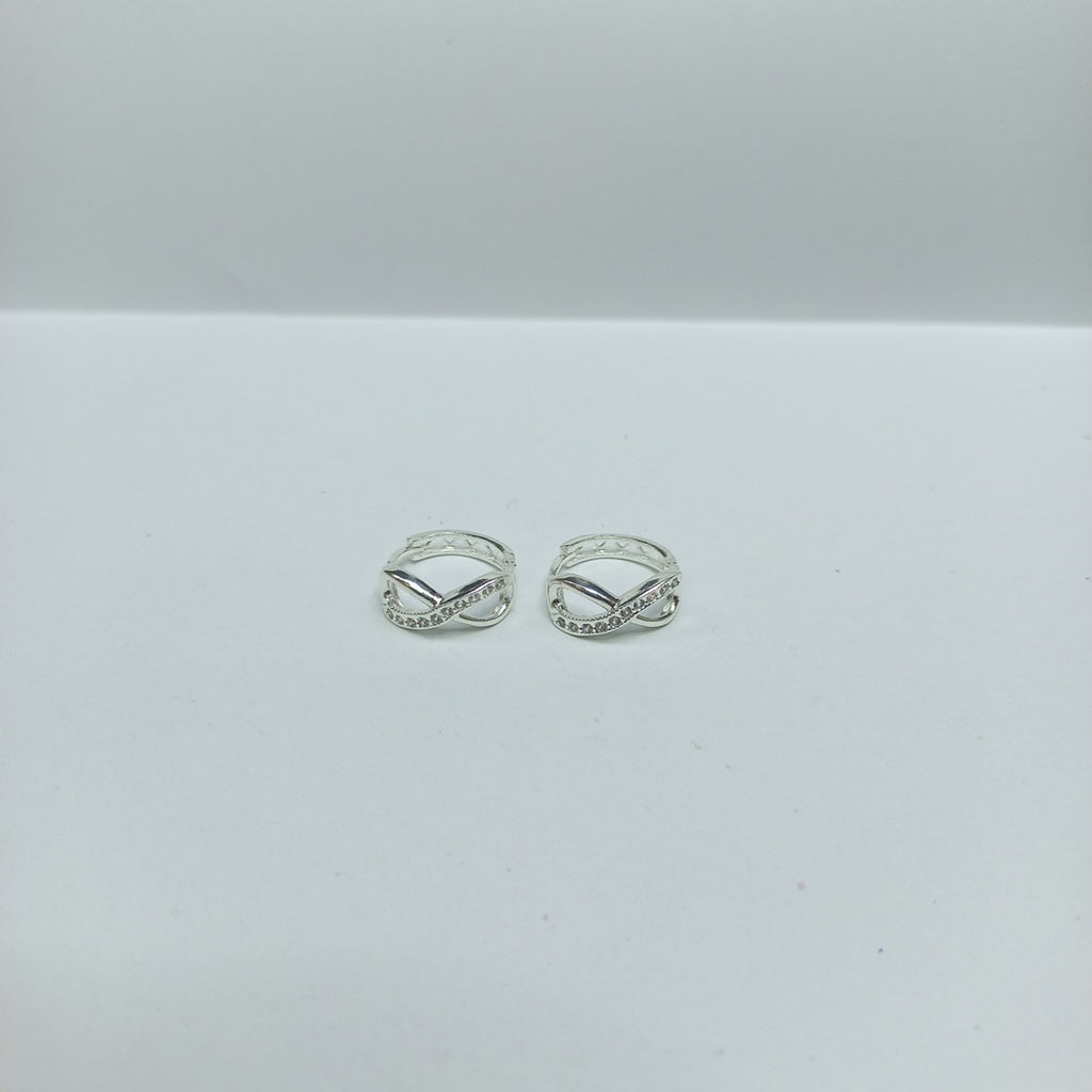 HUGGIES INFINITO CIRCONIAS PLATA .925 2.4 GR (NUEVO)