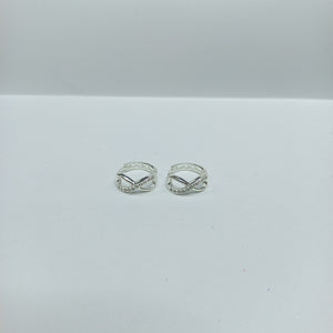 HUGGIES INFINITO CIRCONIAS PLATA .925 2.4 GR (NUEVO)