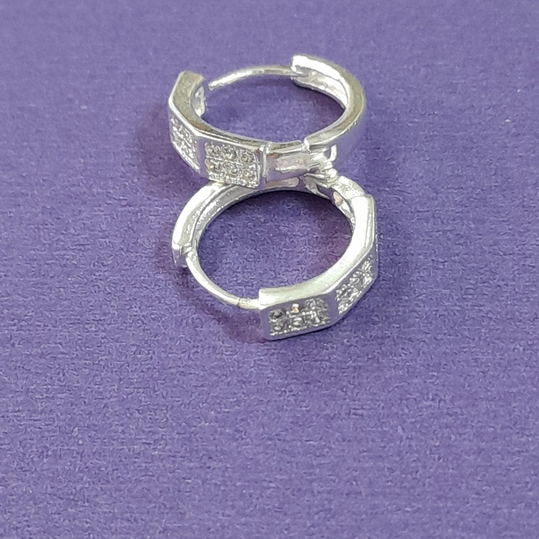 ARRACADAS C/CIRCONIAS PLATA .925 2.5 GR (NUEVO)
