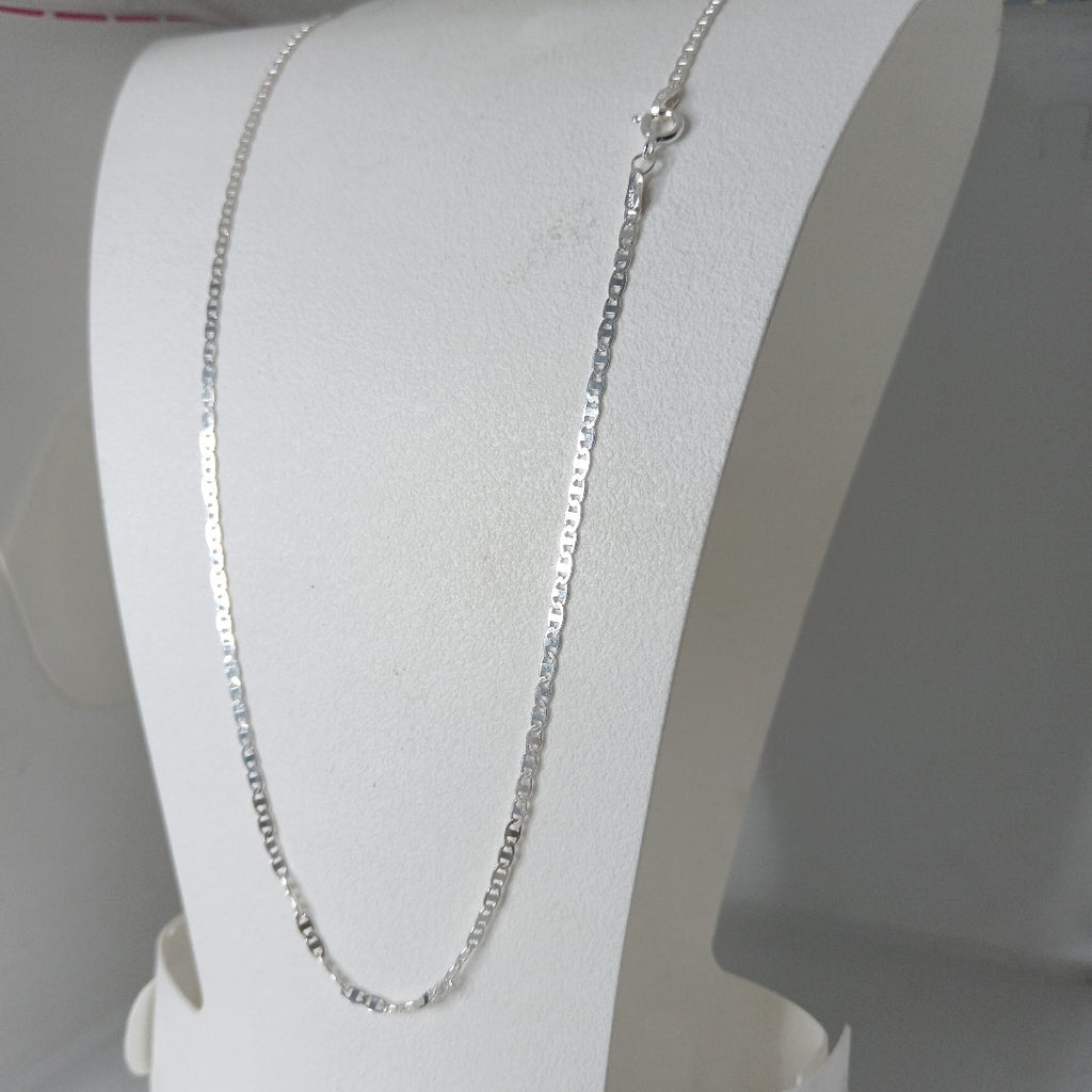 CADENA TEJIDO ESPEJO PLATA .925 60 CM 4.3 GR (NUEVO)