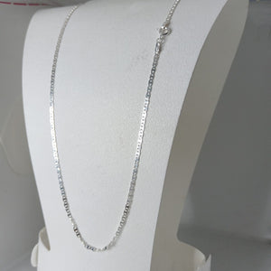 CADENA TEJIDO ESPEJO PLATA .925 60 CM 4.3 GR (NUEVO)