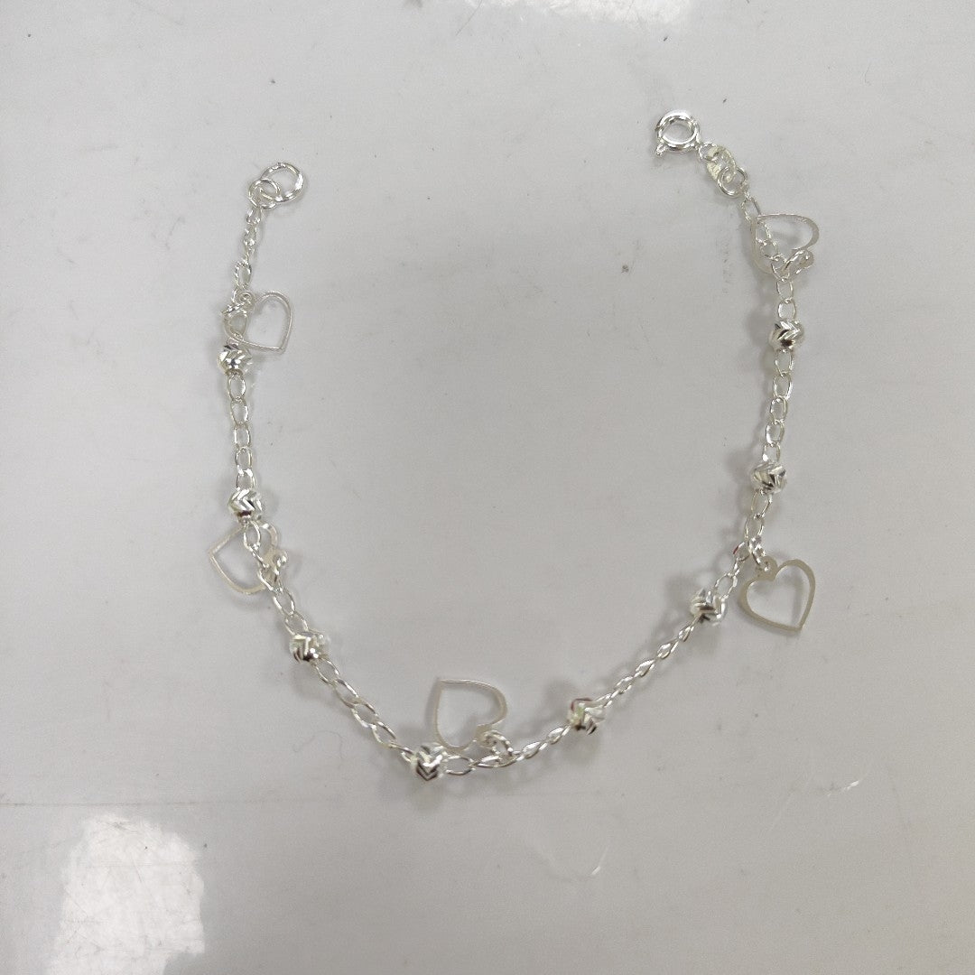 PULSERA TEJIDO ESPECIAL PLATA .925 18 CM 2.7 GR (NUEVO)