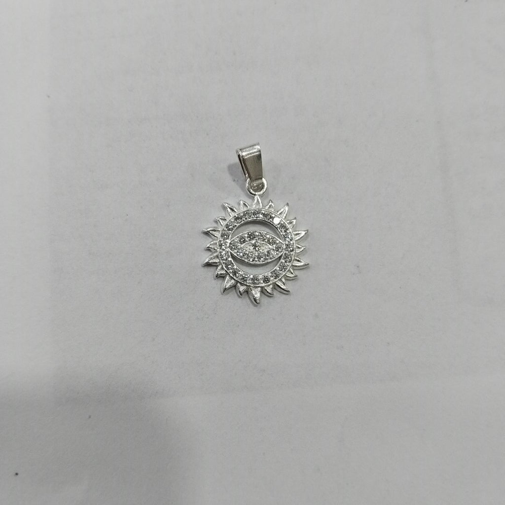 DIJE OJO MAGICO CON CIRCONIAS PLATA .925 2 GR (NUEVO)