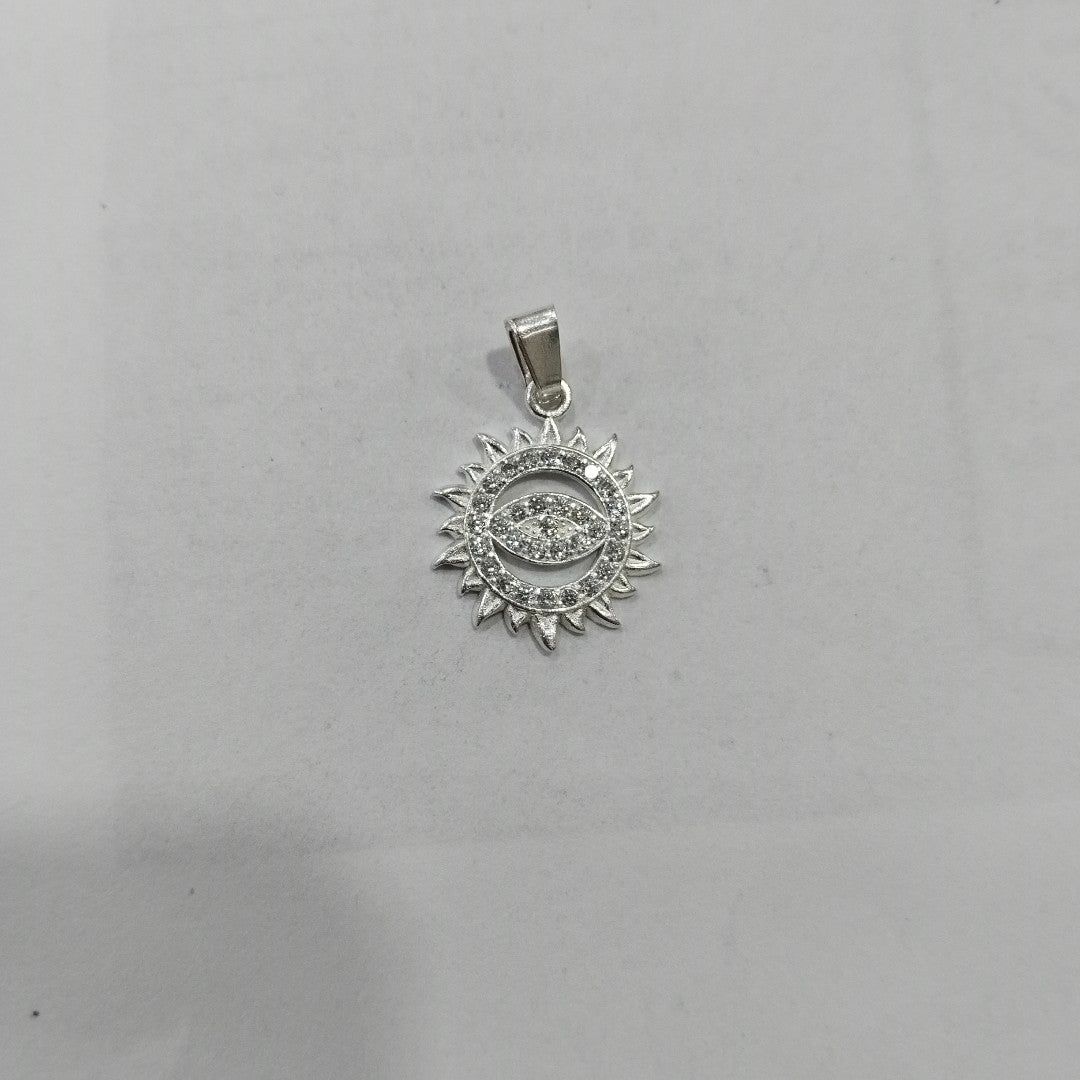 DIJE OJO MAGICO CON CIRCONIAS PLATA .925 2 GR (NUEVO)