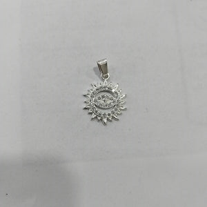 DIJE OJO MAGICO CON CIRCONIAS PLATA .925 2 GR (NUEVO)