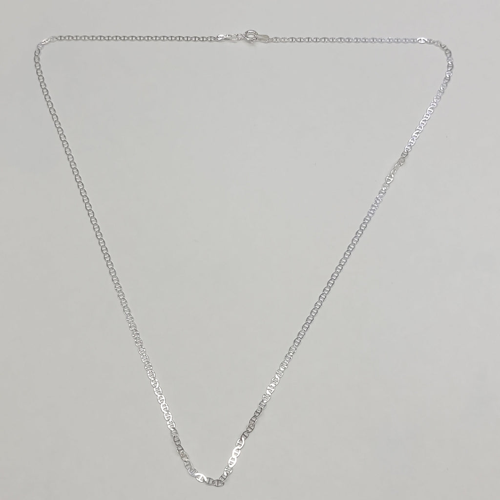 CADENA TEJIDO GUCHI PLATA .925 55 CM 3.3 GR (NUEVO)