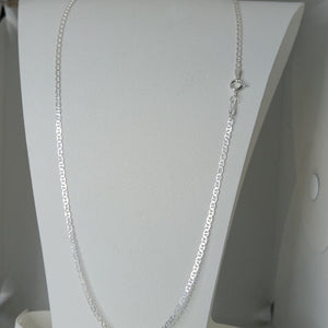 CADENA TEJIDO GUCHI PLATA .925 60 CM 3.8 GR (NUEVO)
