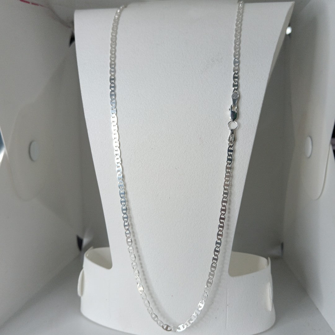 CADENA TEJIDO GUCHI PLATA .925 55 CM 9.1 GR (NUEVO)