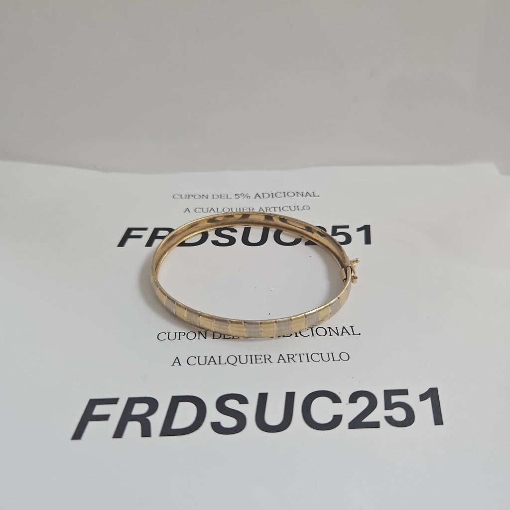 PULSERA RIGIDA ORO 14 K 5.3 GRMS (SEMINUEVO)